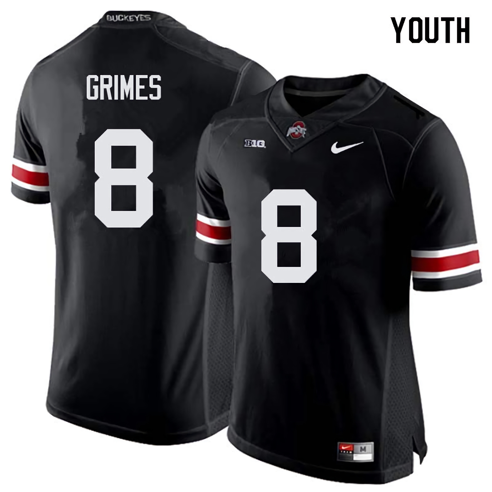 Trevon Grimes Ohio State Buckeyes Youth NCAA #8 Nike Black College Stitched Football Jersey LSW7156JM